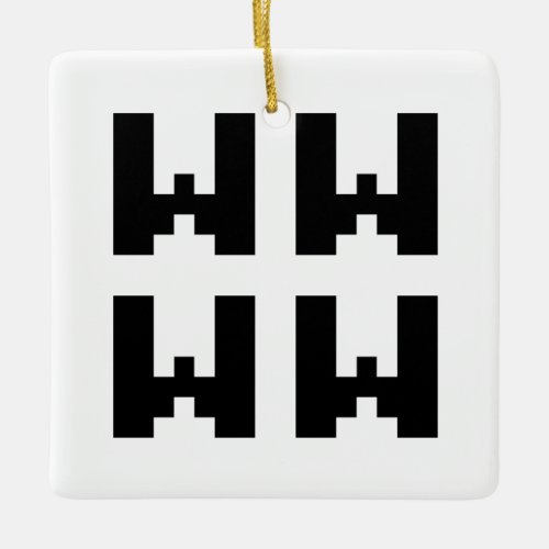 WWWW  LOL Japanese Internet Slang Ceramic Ornament
