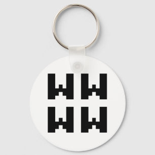 WWWW LOL Japanese Internet Slang Keychain