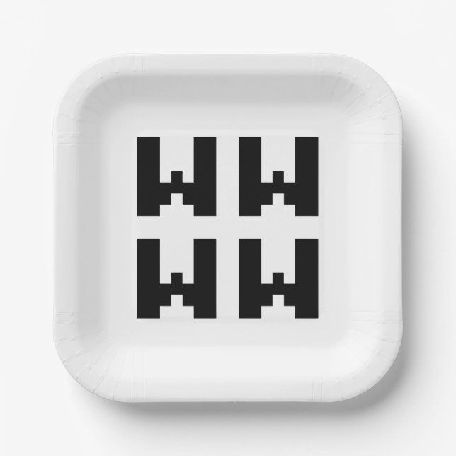 WWWW | LOL Japanese Internet Slang Paper Plates (Front)