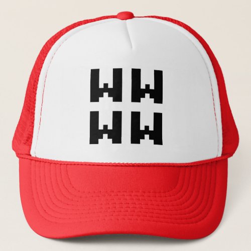WWWW  LOL Japanese Internet Slang Trucker Hat