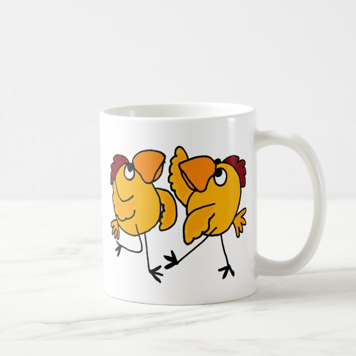 WX  Dancing Chicken Cartoon Mug