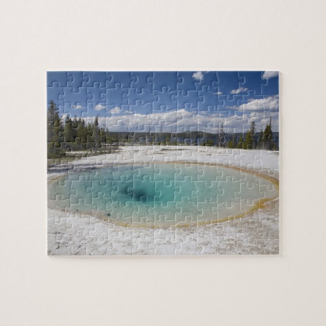WY, Yellowstone National Park, West Thumb Geyser Jigsaw Puzzle (Horizontal)