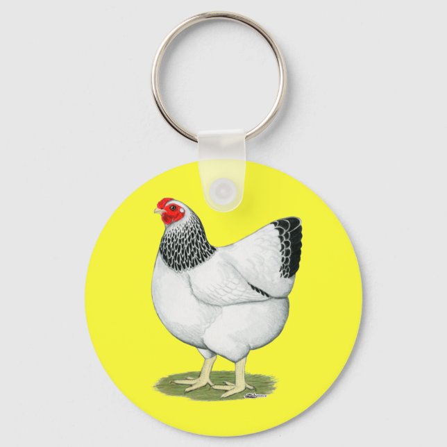 Wyandotte:  Columbian Hen Keychain (Front)