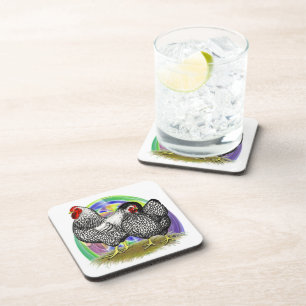 Wyandotte: Easter Egg Pair Beverage Coaster
