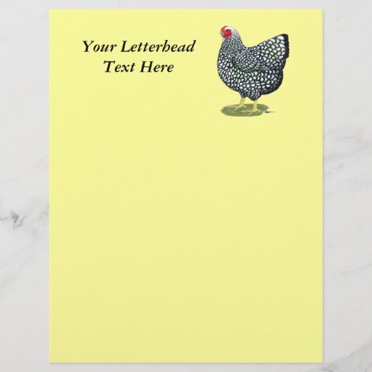 Wyandotte: Silver-laced Hen (Front)