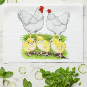 Wyandotte White Chicken Family Towel