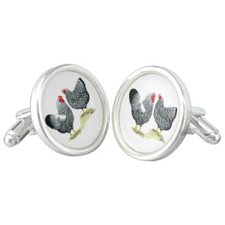 Wyandottes Silver-laced Pair Cufflinks