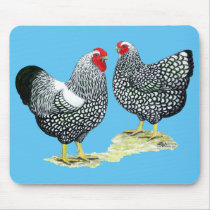 Wyandottes Silver-laced Pair Mouse Pad