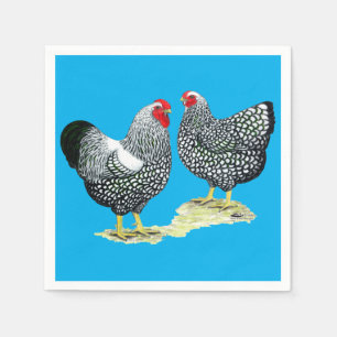 Wyandottes Silver-laced Pair Napkins