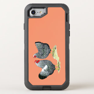 Wyandottes Silver-laced Pair OtterBox Defender iPhone SE/8/7 Case