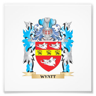 Wyatt Coat of Arms - Family Crest Photo Print