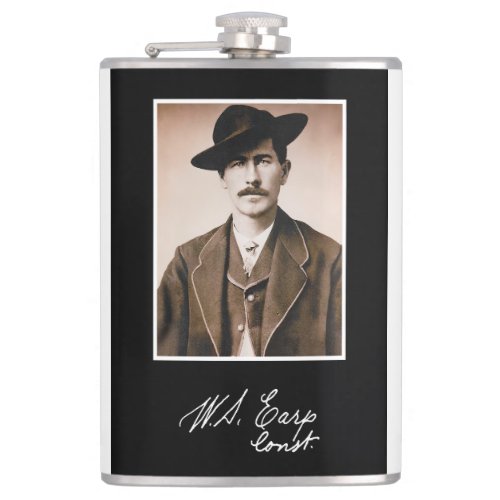 Wyatt Earp Constable in His Prime Flask