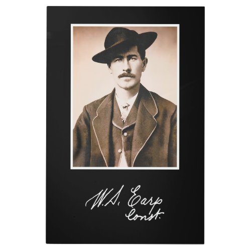 Wyatt Earp Constable in His Prime Metal Print