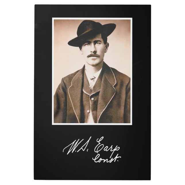 Wyatt Earp Constable in His Prime Metal Print (Front)