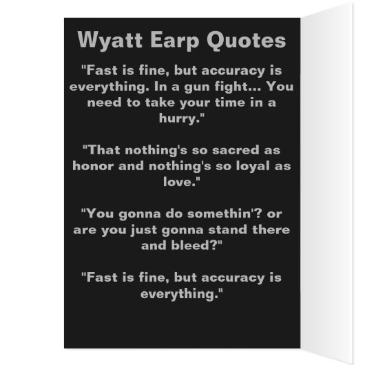 Wyatt Earp: Lawman, Gunfighter, Saloon Keeper (Inside (Left))