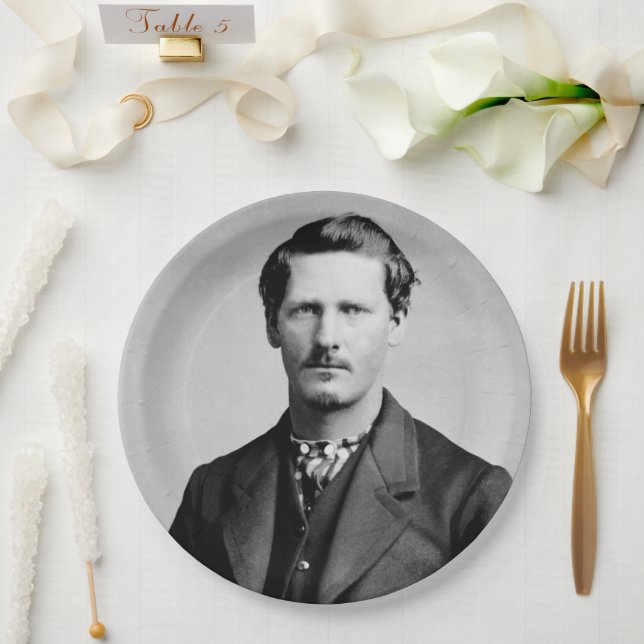 Wyatt Earp: Lawman, Gunfighter, Saloon Keeper Paper Plates (Wedding)