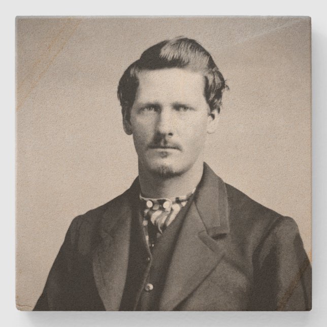 Wyatt Earp: Lawman, Gunfighter, Saloon Keeper Stone Coaster (Front)