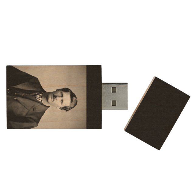 Wyatt Earp: Lawman, Gunfighter, Saloon Keeper Wood Flash Drive (Opened)