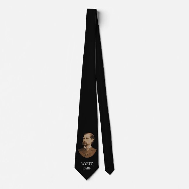 Wyatt Earp ⚖️ Lawman Marshall Old Tombstone  Neck Tie (Front)