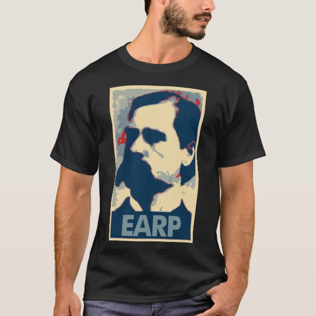 Wyatt Earp Poster Political Parody T-Shirt (Front)