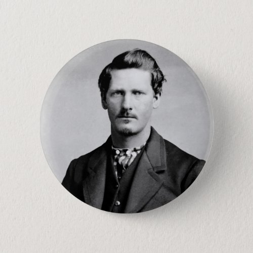 Wyatt Earp Sheriff  Gunfighter Old West Button