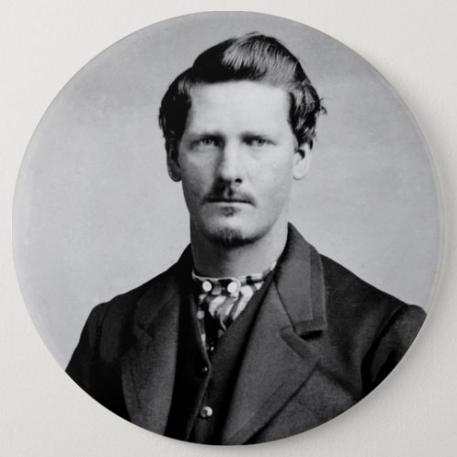 Wyatt Earp Sheriff  Gunfighter Old West Button