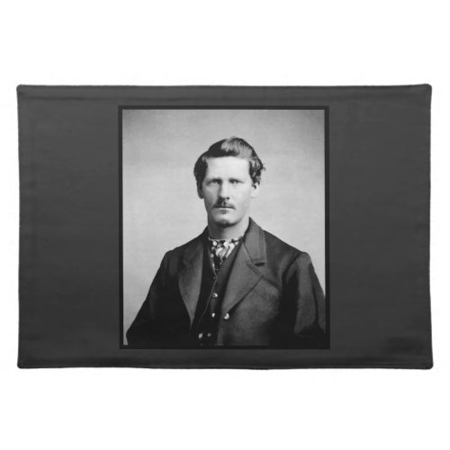 Wyatt Earp Sheriff  Gunfighter Old West Cloth Placemat