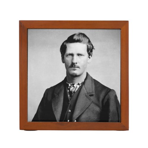 Wyatt Earp Sheriff  Gunfighter Old West Desk Organizer