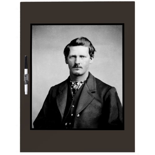 Wyatt Earp Sheriff  Gunfighter Old West Dry Erase Board