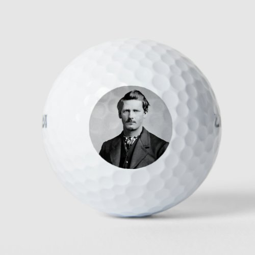 Wyatt Earp Sheriff  Gunfighter Old West Golf Balls