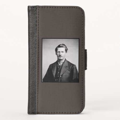 Wyatt Earp Sheriff  Gunfighter Old West iPhone X Wallet Case