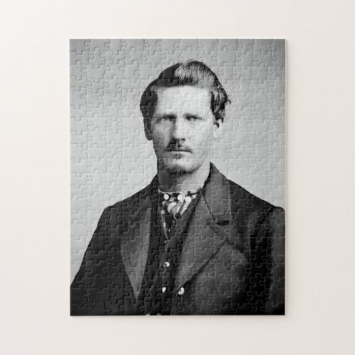 Wyatt Earp Sheriff  Gunfighter Old West Jigsaw Puzzle