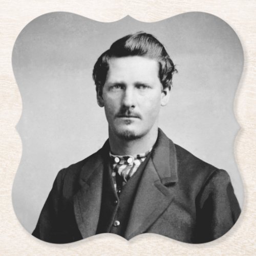 Wyatt Earp Sheriff  Gunfighter Old West Paper Coaster