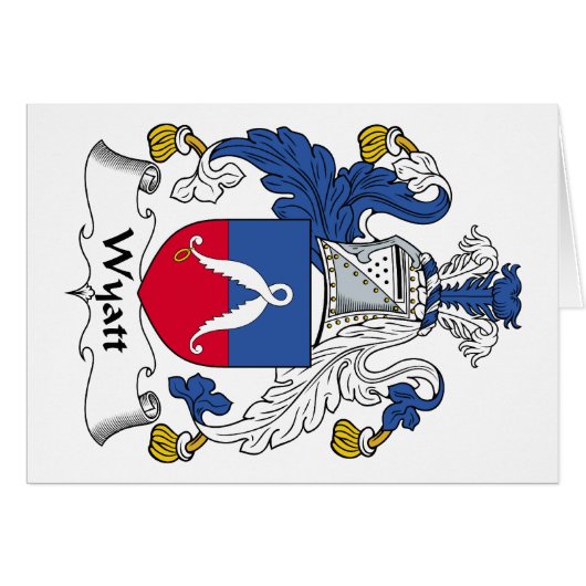 Wyatt Family Crest Cards (Front Horizontal)
