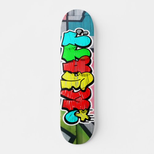 Wyatt Graffiti Custom Personalized Cool Skateboard