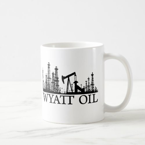 Wyatt Oil  Black Logo Coffee Mug