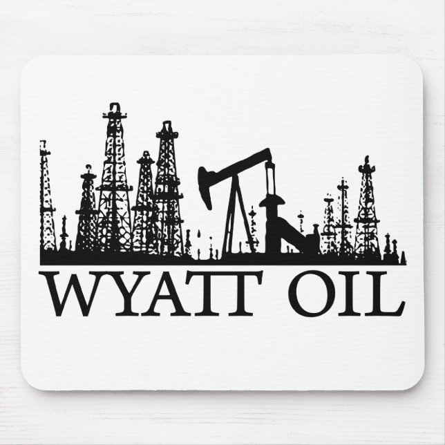 Wyatt Oil / Black Logo Mouse Pad (Front)
