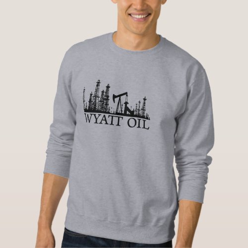 Wyatt Oil Black Logo Sweatshirt