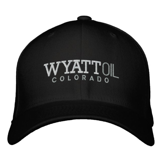 Wyatt Oil Embroidered Baseball Cap (Front)