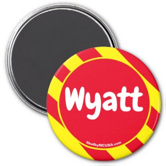 Wyatt Red/Yellow Magnet