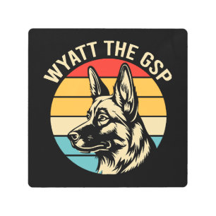 Wyatt The Gsp Metal Print