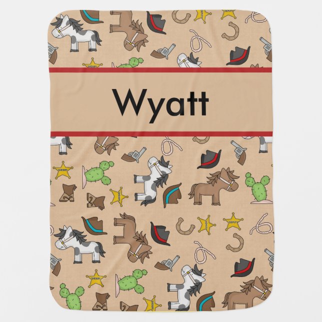 Wyatt's Cowboy Blanket (Front)