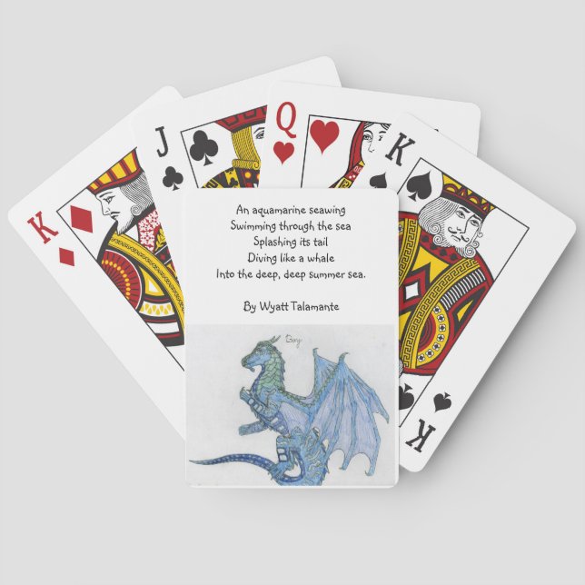 Wyatt's Poem Deck of Cards (Back)