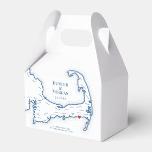 Wychmere Beach Club Cape Cod Wedding Elegant Favor Boxes