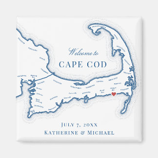 Wychmere Beach Club Destination Wedding Favor Magnet