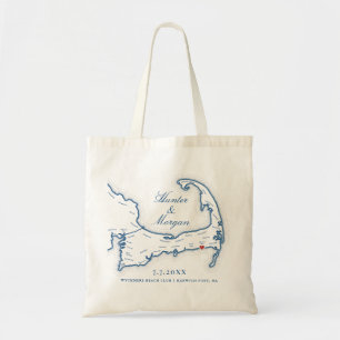 Wychmere Beach Club Wedding Favor Tote Bag