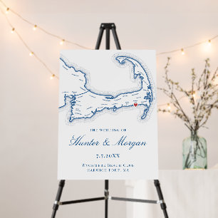 Wychmere Beach Club Wedding Welcome Sign