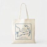 Wychmere Harwich Port MA Wedding Welcome Tote Bag<br><div class="desc">These custom Cape Cod map tote bags are the perfect wedding gift to welcome your guests to your Wychmere Beach Club destination wedding in Harwich Port, MA. Fill them with "Welcome to Cape Cod" welcome bag goodies, or customize them as gifts for your wedding party. Move the heart by clicking...</div>