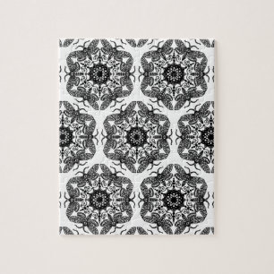 Wycinanka Moth Pattern Jigsaw Puzzle