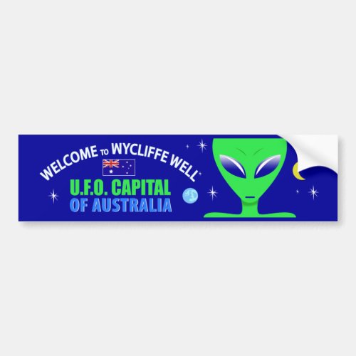 Wycliffe Well UFO Bumper Sticker